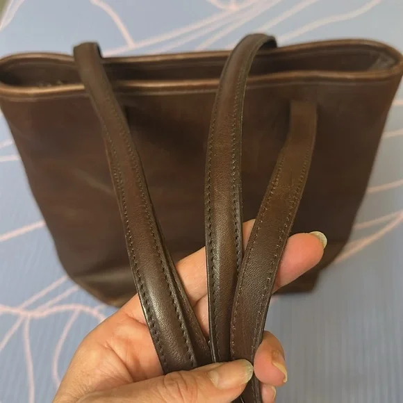 Vintage Coach Dark Brown Tote Bag - Picture 5 of 8